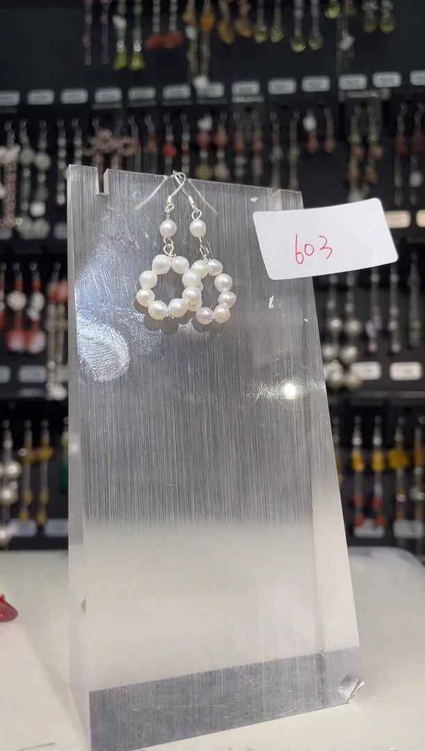 【闪购商品】紫晶耳饰银S925镶嵌银钩银链603