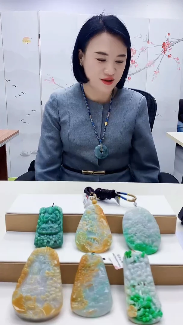 未镶嵌定制翡翠河**?5155ty-毛货挂件