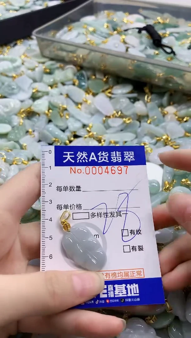 颈饰未镶嵌翡翠天然A货翡翠