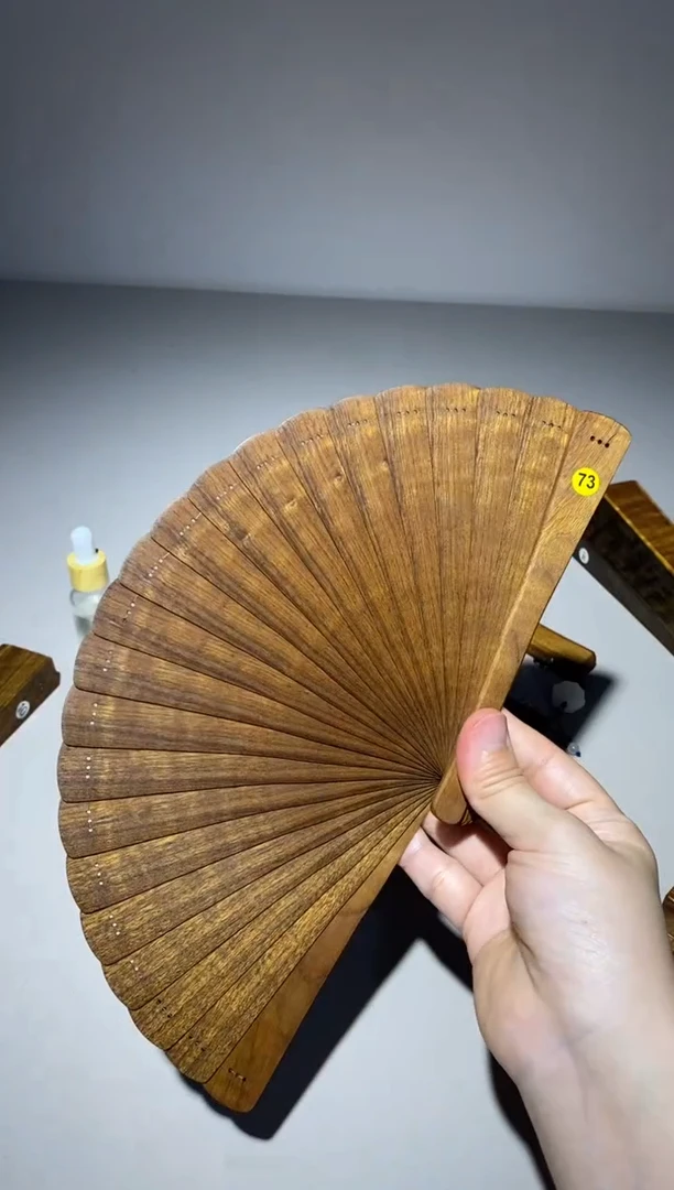 金丝楠16cm金丝楠木小叶桢楠扇73