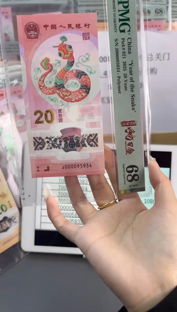 塑料银*蛇钞 68分 J000095934