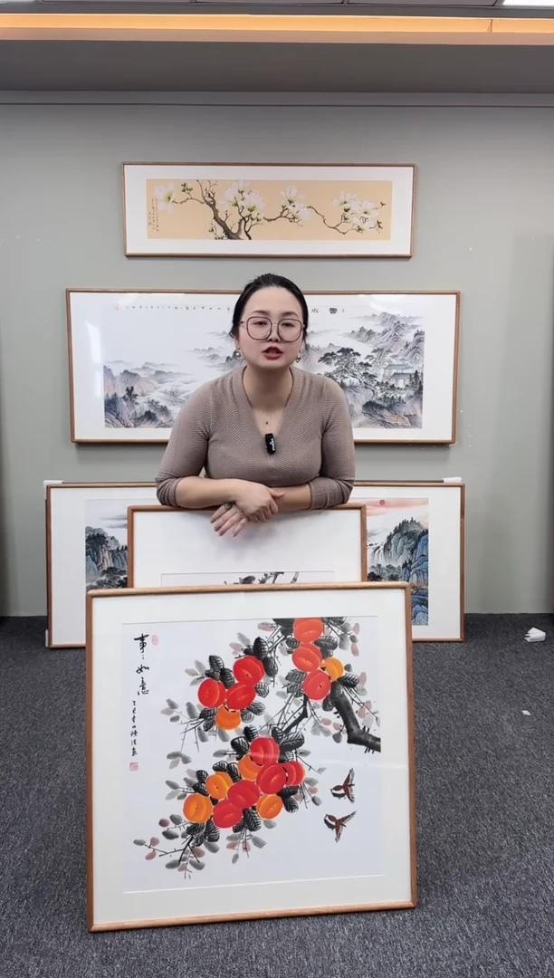 国画事事如意80*80