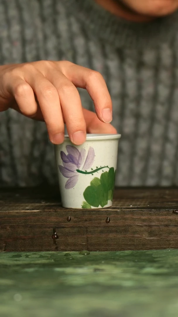 陶瓷青诗集手工手绘瓷器