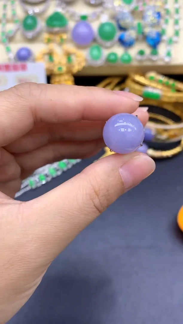 18K金镶嵌戒指翡翠333-中国好珍宝