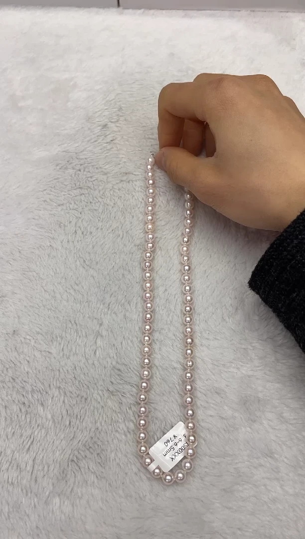 【闪购商品】海水珍珠项链银S925镶嵌AK6-6.5mm(多样性发一)