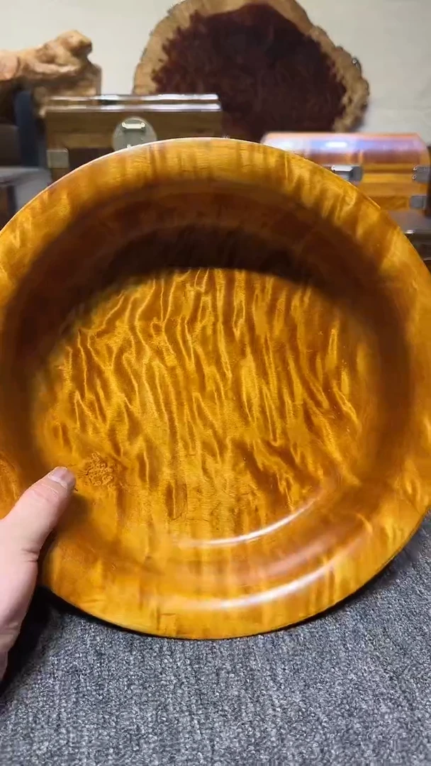 金丝楠木老料 满水波厚盘28/7.5