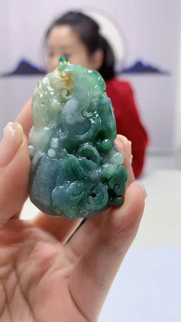 【闪购商品】定制翡翠未镶嵌4902ms-毛货150八破