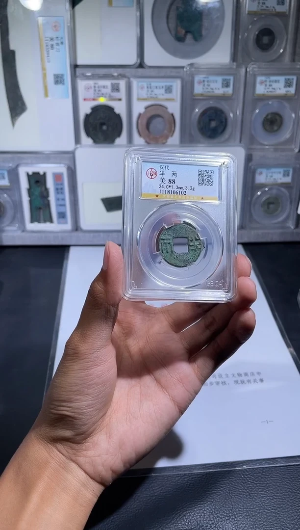 铜琪珍    西汉半两一枚