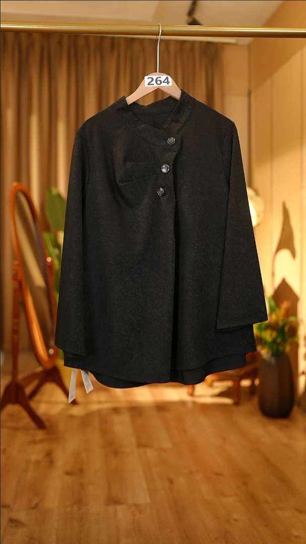 264大码女装2025早春新款上衣女洋气减龄遮肚子显瘦小外套264