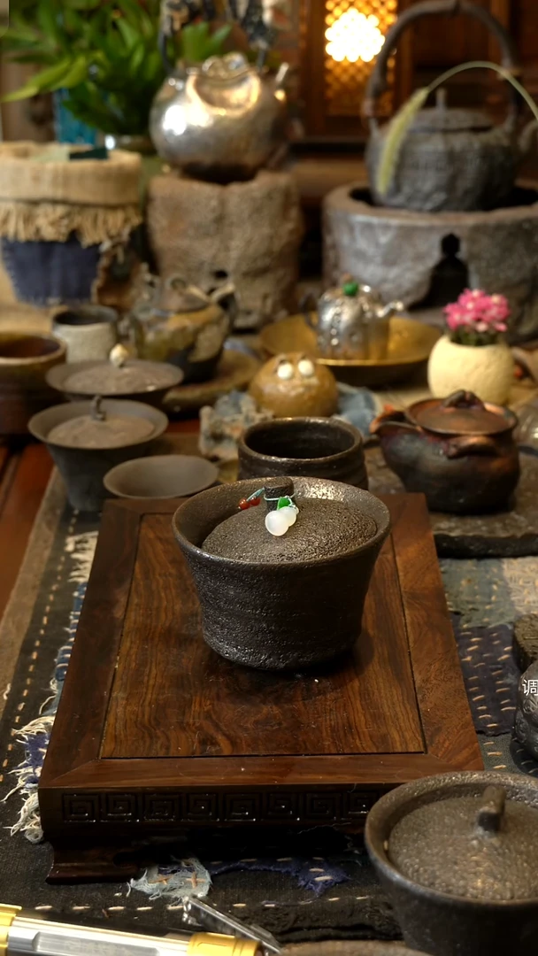 三*四川雅安黑砂盖碗