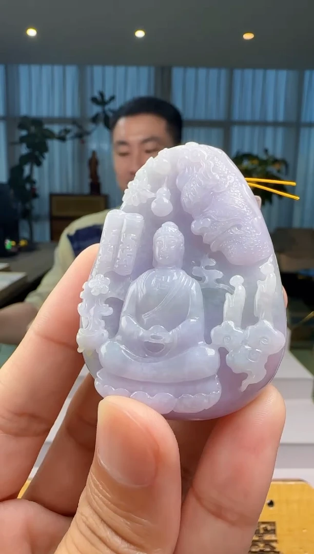 颈饰未镶嵌翡翠心**海XM@@960Q3J21393