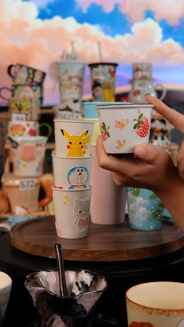 陶瓷双饮款景德镇手工陶瓷