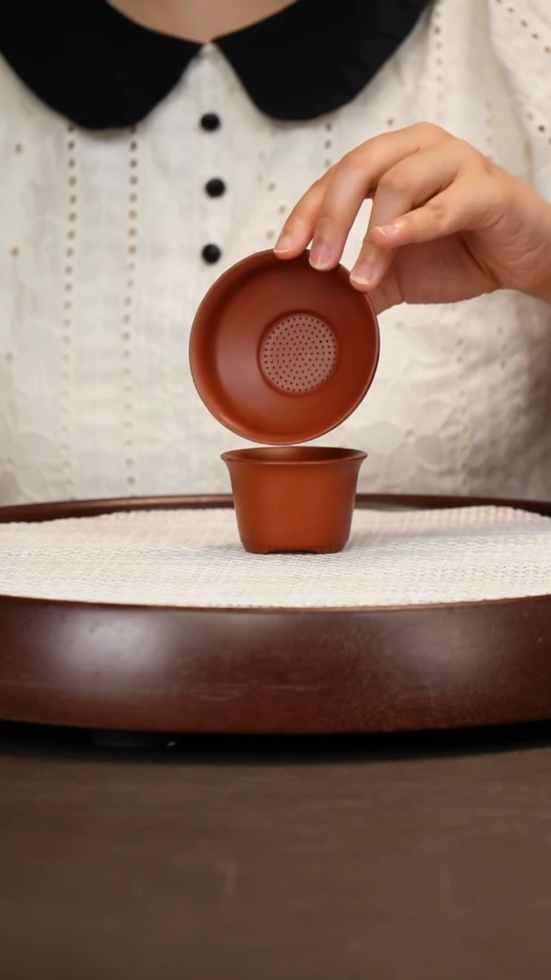 紫砂茶具大红袍茶漏