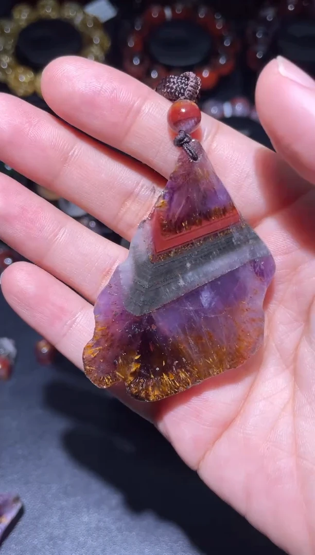 水晶珠宝半成品未镶嵌极光