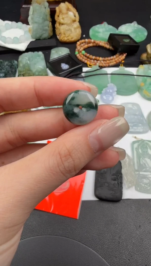 吊坠(不含链)未镶嵌翡翠翡翠饰品-195