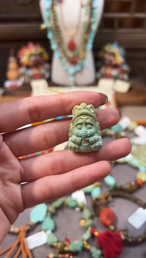 未镶嵌绿松石配饰象神
