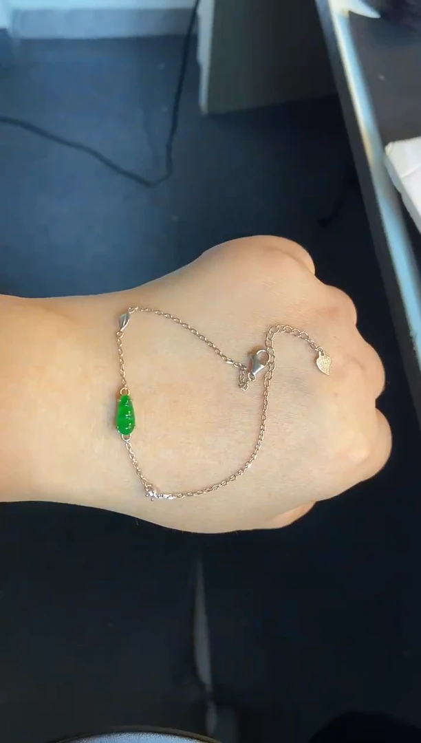 吊坠(不含链)银S925镶嵌翡翠1