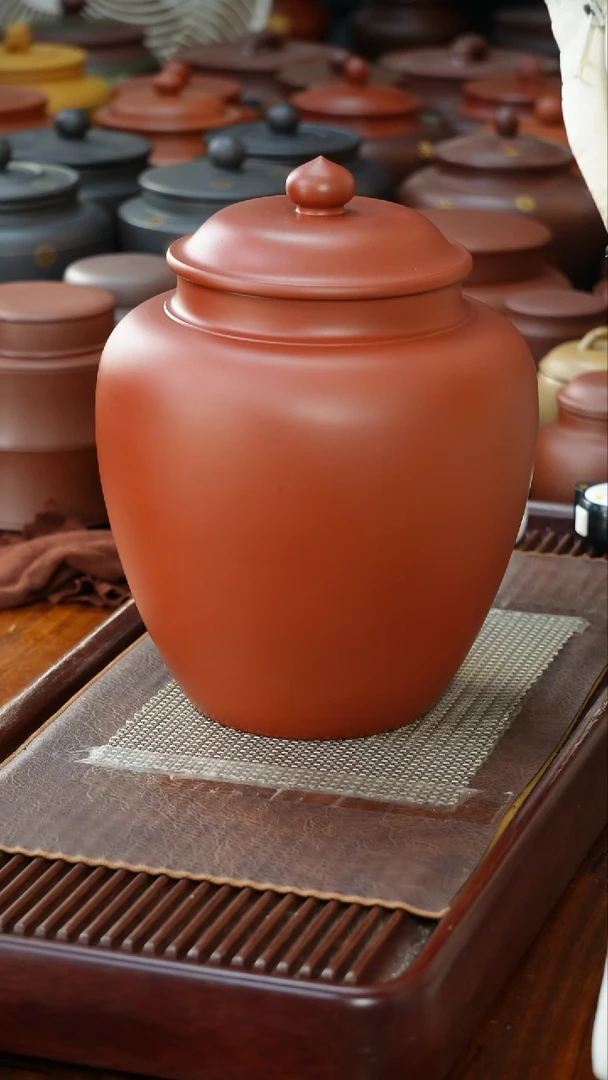 宜兴原矿紫砂茶叶罐