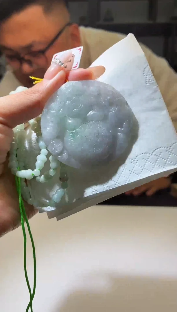 颈饰未镶嵌翡翠天然翡翠-11