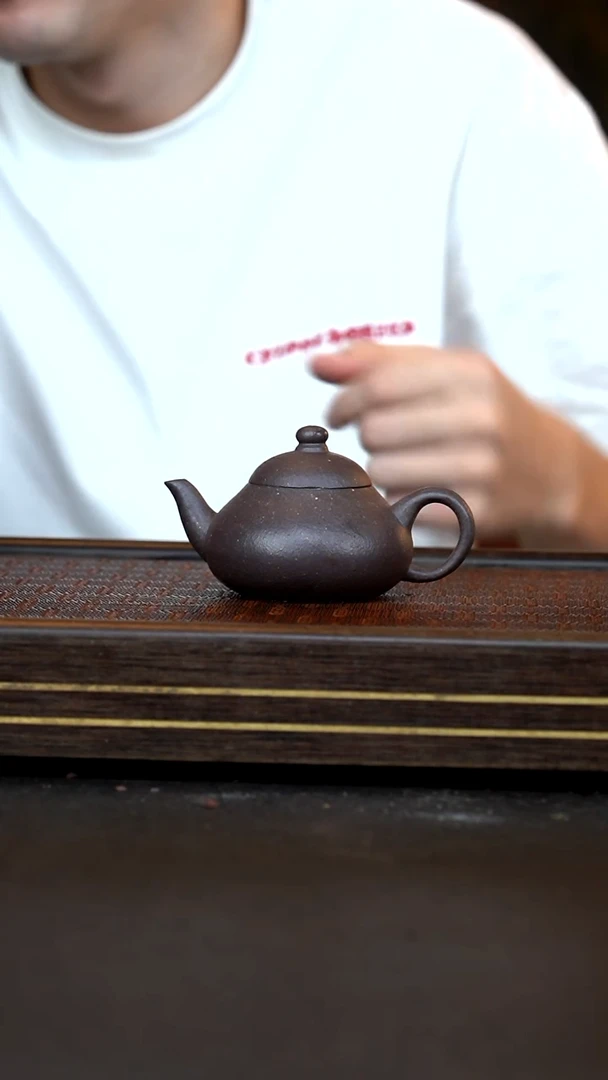 茶壶紫砂CZP 大水潭天青泥 矮梨 130cc