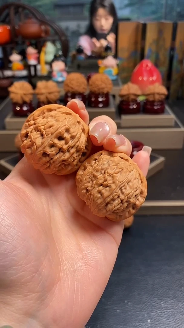 文玩核桃把件H695白狮子40