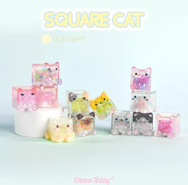 【大吃小】方块叠叠猫正版盲盒萌粒毛绒【代拆】