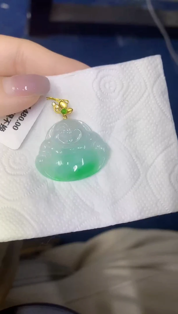 颈饰未镶嵌翡翠缅甸天然翡翠A货