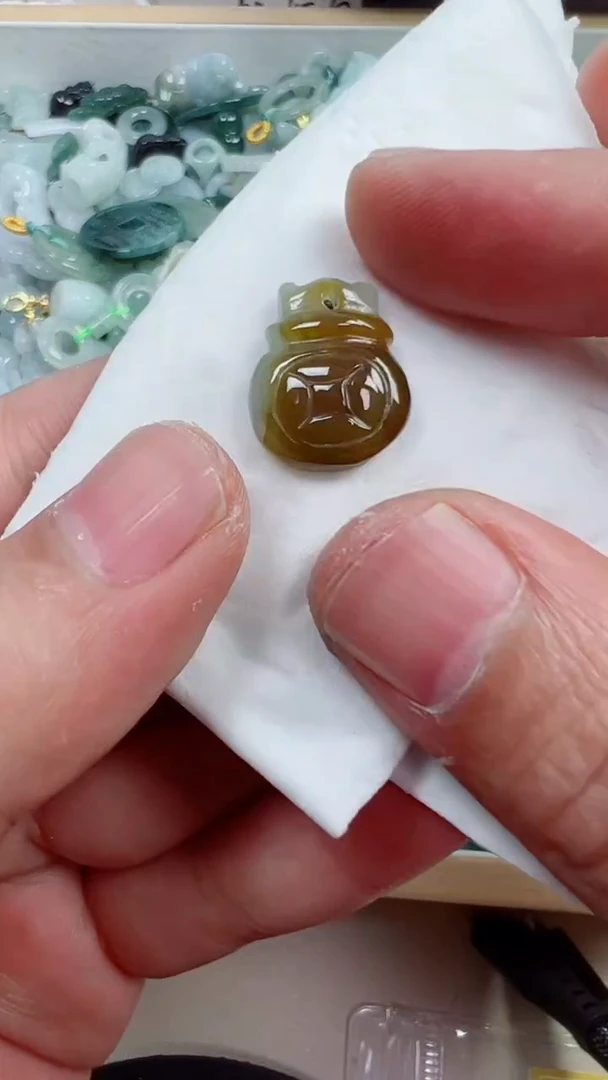 散珠翡翠532号，A货翡翠