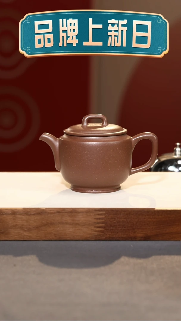 【闪购商品】紫砂茶壶雅樽-紫泥-160cc