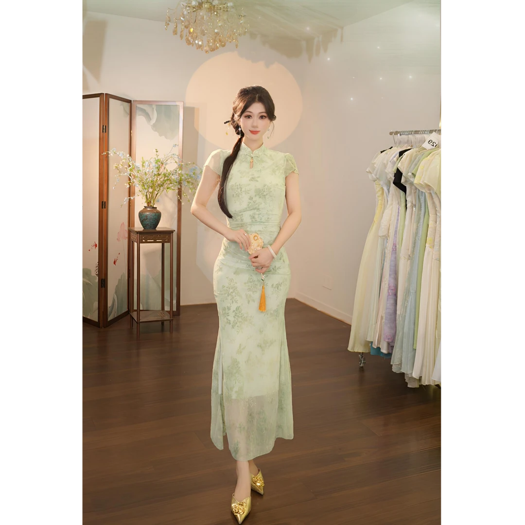 【张小小】入画江南-1650 连衣裙（N1159-XX）-117cm