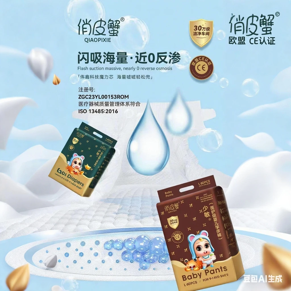 俏皮蟹超薄超柔超透气拉拉裤一包