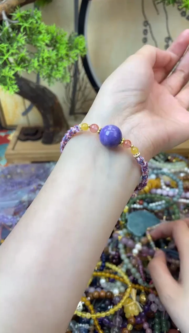 【闪购商品】查罗石（紫龙晶）手绳未镶嵌158