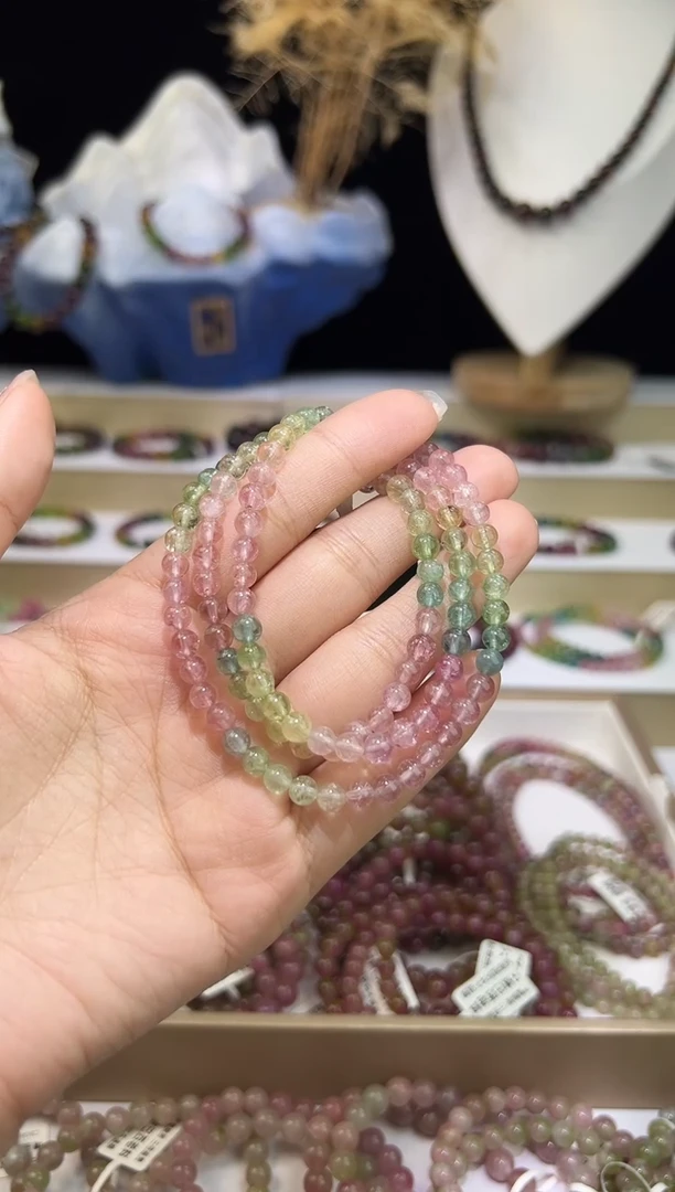 【闪购商品】碧玺/未镶嵌5mm+碧玺多圈多样性发货