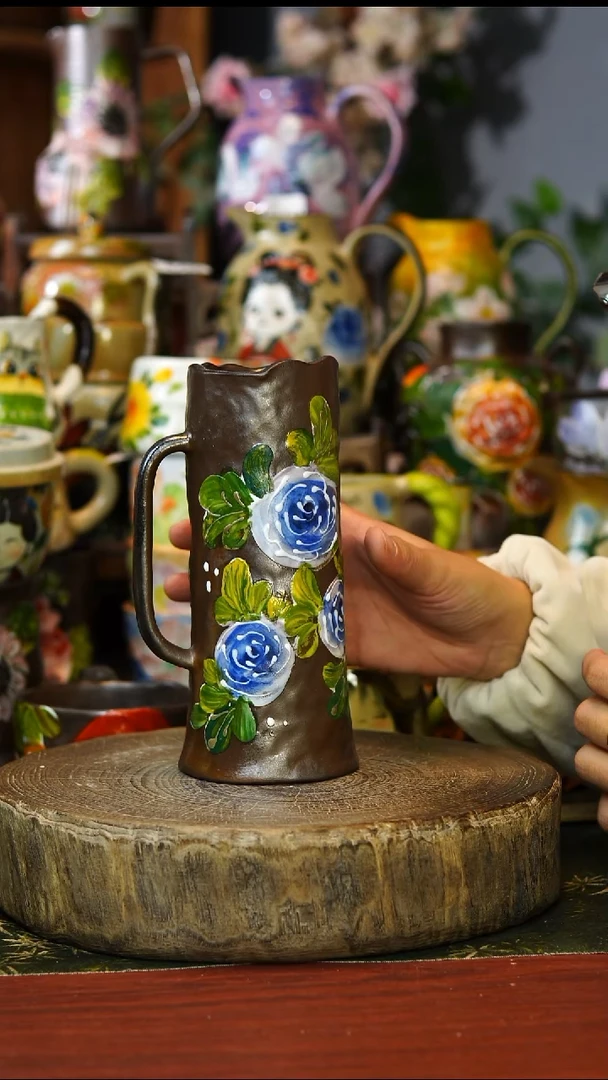 陶瓷141景德镇手工手绘釉下彩