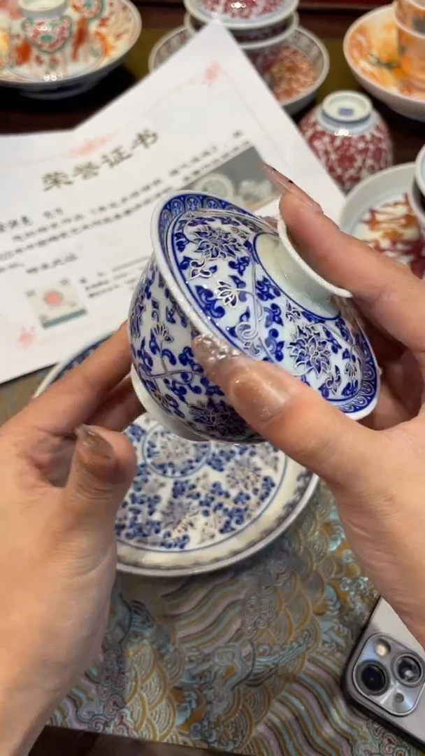 杯子瓷景德镇手工手绘陶瓷