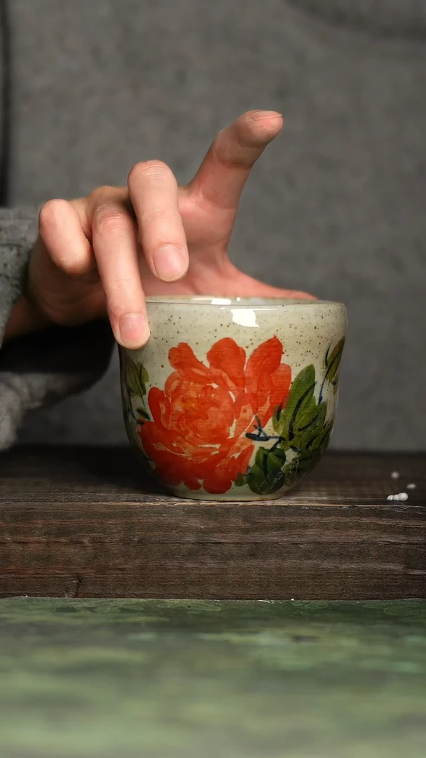 【闪购商品】杯青诗手工手绘瓷器