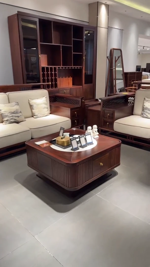 乌金木90*90茶几（拍下联系客服确认发货时间）