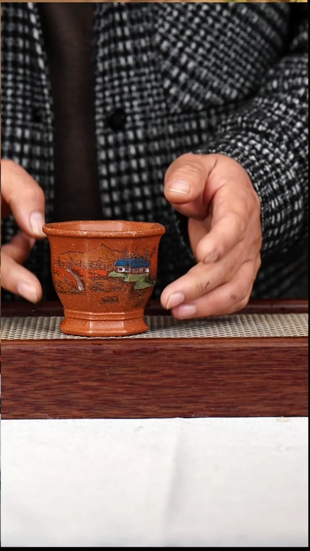 茶杯紫砂宜兴原矿紫砂——主人杯