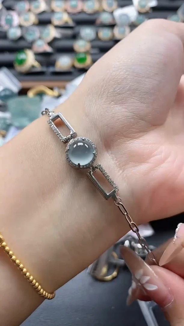 【闪购商品】翡翠戒指银S925镶嵌51151