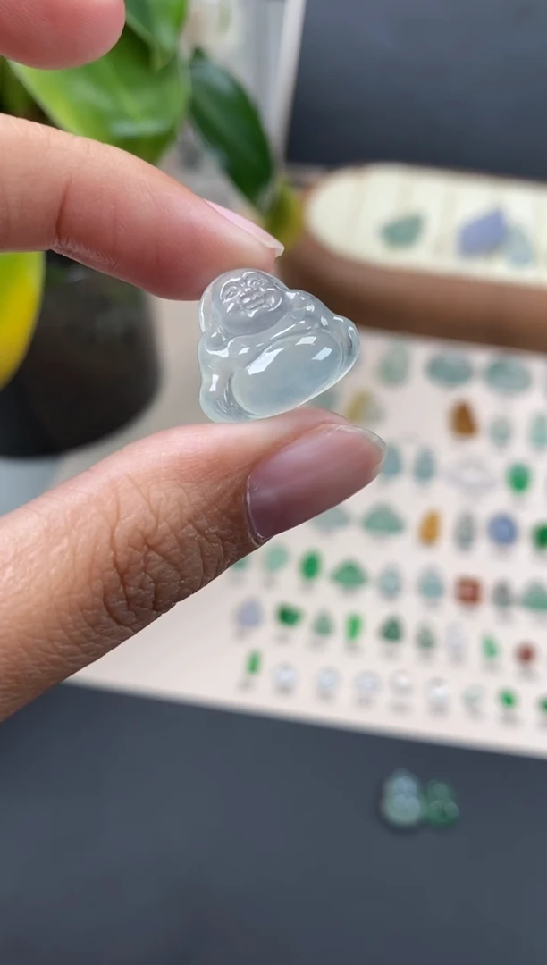 【闪购商品】翡翠颈饰未镶嵌翡翠冰胶佛公