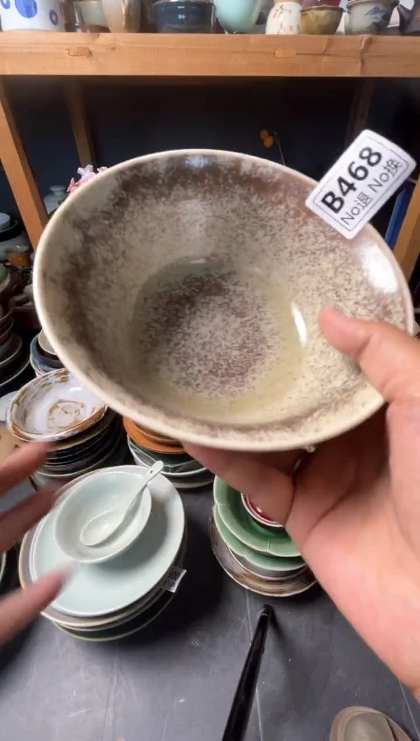 瓷片X****囍b468玻化粥碗微瑕福利