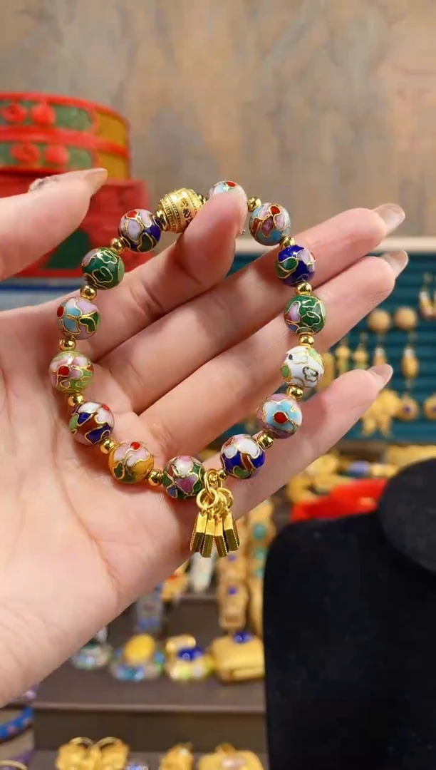 【闪购商品】非遗景泰蓝手串多宝色