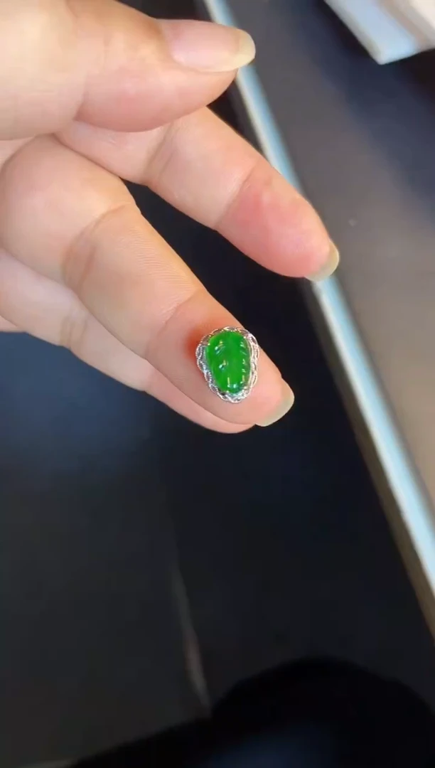 吊坠(不含链)银S925镶嵌翡翠1