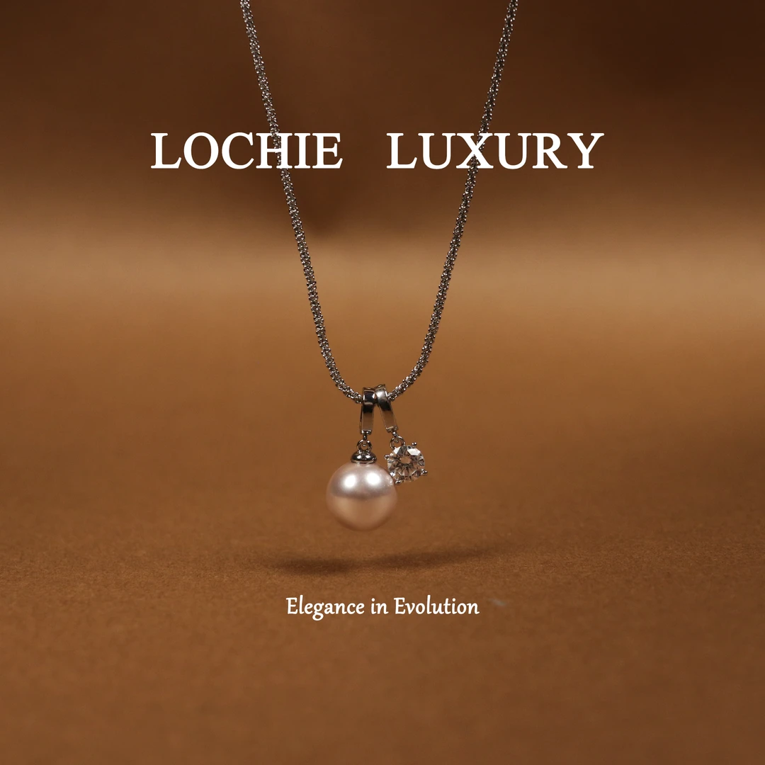 铜项链 【浪漫心事】L477新中式时尚百搭复古银色珍珠吊坠项链