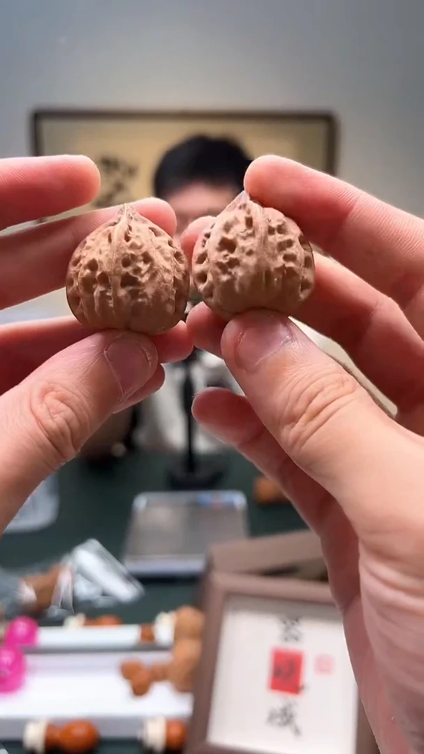 把件文玩核桃?****?28mm+ 四棱 1对 16号