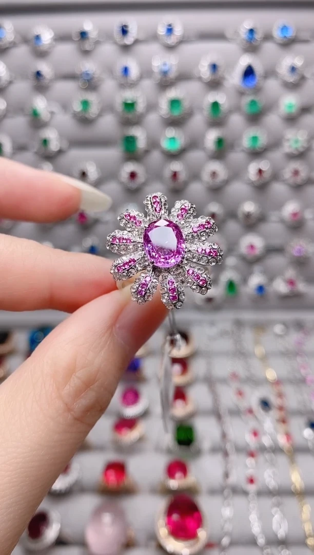 【闪购商品】蓝宝石18K金戒指18K金镶嵌.