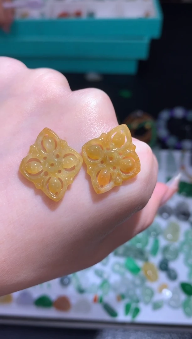 未镶嵌定制翡翠仿古耳坠