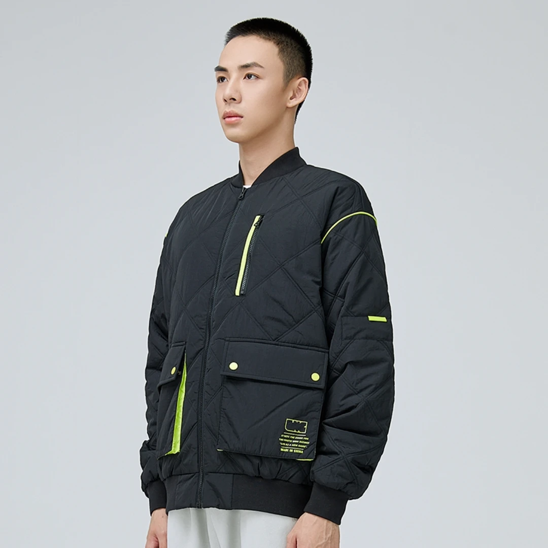 （直播）李宁LNG高端系列未来玩家男子白搭棒球领运动棉服FMAC002