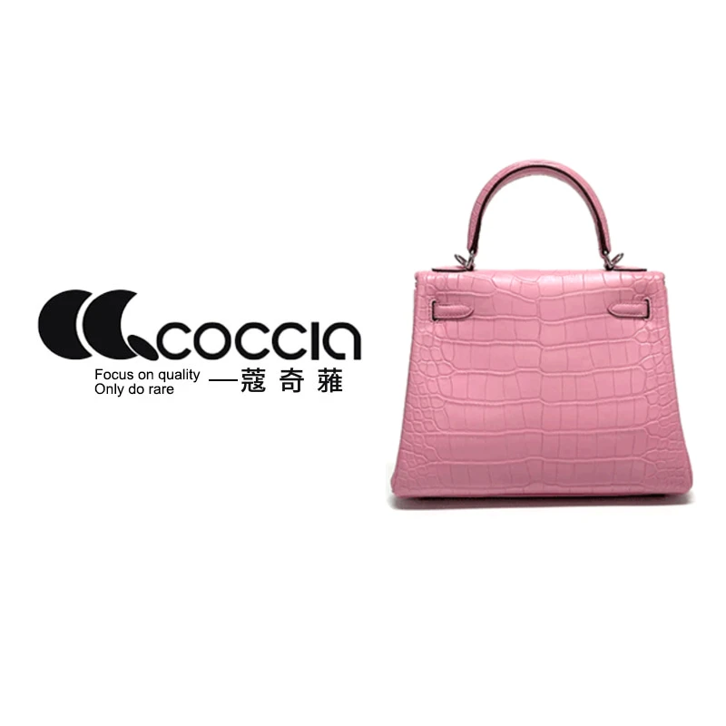 「高定女包」蔻奇蕥COCCIA 手工高定鳄鱼皮女包 DY1003 雾面 美洲鳄