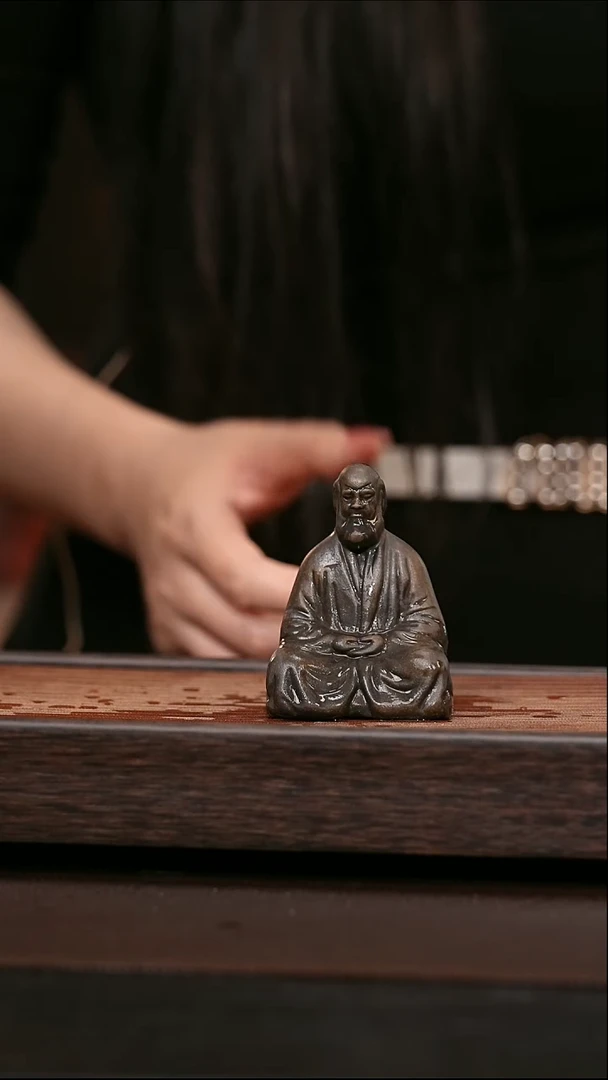 茶壶紫砂宜兴原矿紫砂壶  青灰 达摩